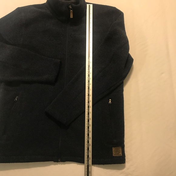 Field & Stream sweater men’s size Large blue, full zip, thick gorpcore cabincore - Picture 6 of 9